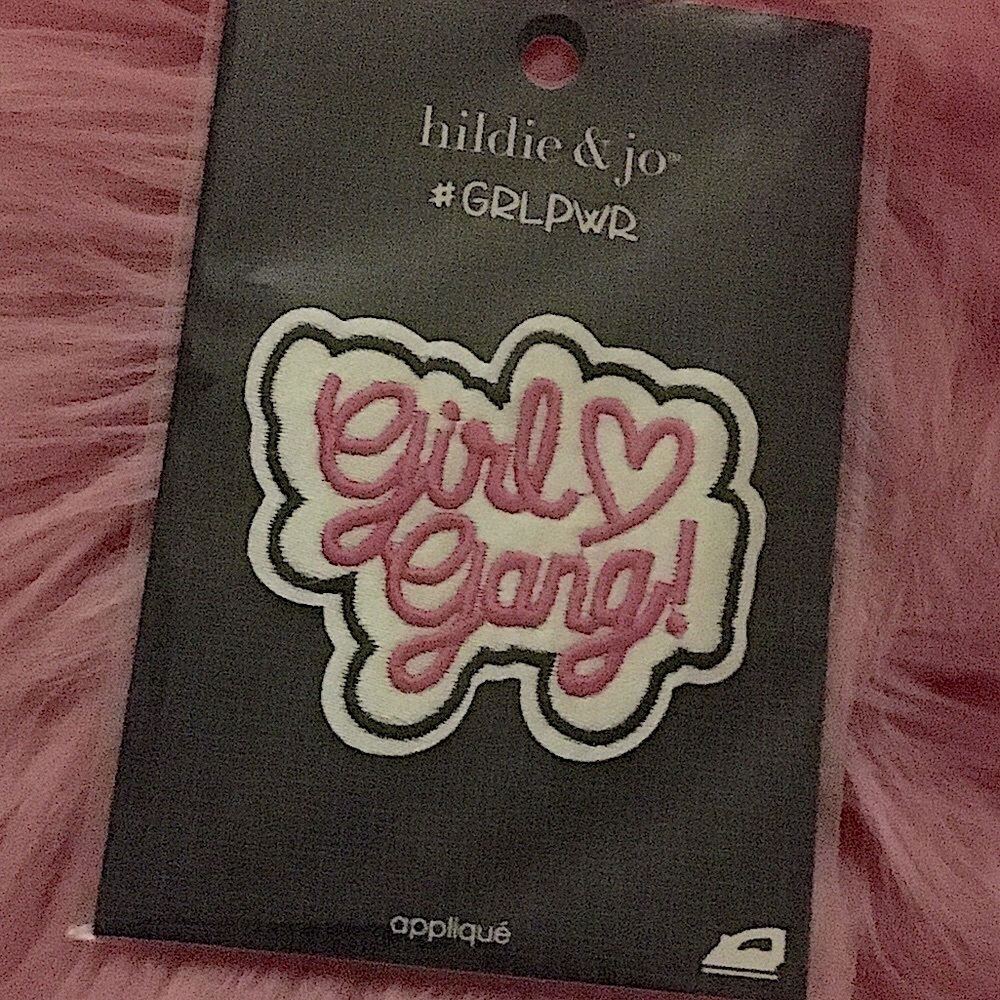Hildie & Jo #GRLPWR Iron on appliqué NWT